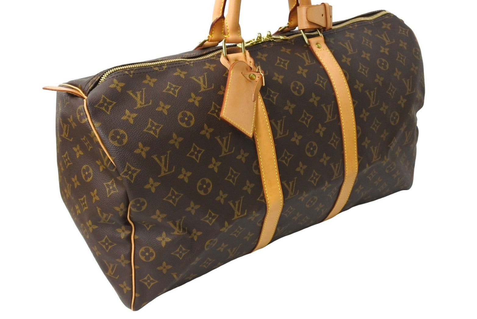 LOUIS VUITTON ルイヴィトン キーポル50 ボストンバッグ モノグラム M41426 ブラウン ゴールド金具 美品 中古 65040 –  Casanova Vintage