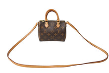 画像をギャラリービューアに読み込む, LOUIS VUITTON ルイヴィトン ナノスピーディ ハンドバッグ 2WAY M61252 モノグラムキャンバス ヌメ革 美品 中古 65041