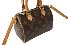 画像をギャラリービューアに読み込む, LOUIS VUITTON ルイヴィトン ナノスピーディ ハンドバッグ 2WAY M61252 モノグラムキャンバス ヌメ革 美品 中古 65041