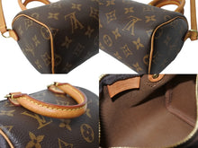 画像をギャラリービューアに読み込む, LOUIS VUITTON ルイヴィトン ナノスピーディ ハンドバッグ 2WAY M61252 モノグラムキャンバス ヌメ革 美品 中古 65041