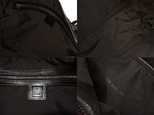 画像をギャラリービューアに読み込む, FENDI フェンディ ズッカ柄 ショルダーバッグ マンマバケット ジャガード レザー ブラウン シルバー金具 良品 中古 65042