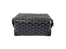 Load image into Gallery viewer, 新品未使用 GOYARD ゴヤール ボーイング 25 クラッチバッグ BOWLIN025TY09CL09P ネイビー シルバー金具 中古 65043