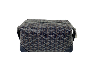 新品未使用 GOYARD ゴヤール ボーイング 25 クラッチバッグ BOWLIN025TY09CL09P ネイビー シルバー金具 中古 65043