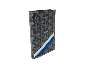 新品未使用 GOYARD ゴヤール パスケース パスポートケース グルネル PVCコーティングキャンバス グレー マーカジュ 中古 65044