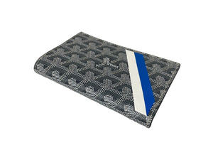 新品未使用 GOYARD ゴヤール パスケース パスポートケース グルネル PVCコーティングキャンバス グレー マーカジュ 中古 65044