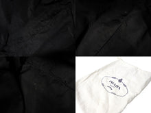 Load image into Gallery viewer, PRADA プラダ ハートビジュー ミニハンドバッグ ミニボストン BN1134 ナイロン ブラック シルバー金具 良品 中古 65047