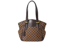 Load image into Gallery viewer, LOUIS VUITTON ルイヴィトン ヴェローナGM トートバッグ N41119 ダミエ エベヌ PVC レザー ゴールド金具 美品 中古 65048