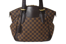 Load image into Gallery viewer, LOUIS VUITTON ルイヴィトン ヴェローナGM トートバッグ N41119 ダミエ エベヌ PVC レザー ゴールド金具 美品 中古 65048