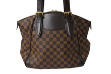 Load image into Gallery viewer, LOUIS VUITTON ルイヴィトン ヴェローナGM トートバッグ N41119 ダミエ エベヌ PVC レザー ゴールド金具 美品 中古 65048