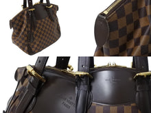 Load image into Gallery viewer, LOUIS VUITTON ルイヴィトン ヴェローナGM トートバッグ N41119 ダミエ エベヌ PVC レザー ゴールド金具 美品 中古 65048