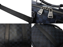 画像をギャラリービューアに読み込む, LOUIS VUITTON ルイヴィトン キーポル ア ド ボストンバッグ N23361 ダミエ コバルト 旅行カバン 3WAY 美品 中古 65049