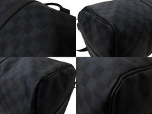 画像をギャラリービューアに読み込む, LOUIS VUITTON ルイヴィトン キーポル ア ド ボストンバッグ N23361 ダミエ コバルト 旅行カバン 3WAY 美品 中古 65049
