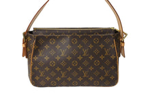 Load image into Gallery viewer, LOUISVUITTON ルイヴィトン ショルダーバッグ ヴィバシテGM M51163 ブラウン PVC レザー ゴールド金具 美品 中古 65050