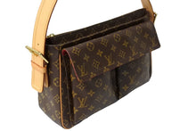 Load image into Gallery viewer, LOUISVUITTON ルイヴィトン ショルダーバッグ ヴィバシテGM M51163 ブラウン PVC レザー ゴールド金具 美品 中古 65050