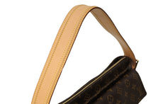 Load image into Gallery viewer, LOUISVUITTON ルイヴィトン ショルダーバッグ ヴィバシテGM M51163 ブラウン PVC レザー ゴールド金具 美品 中古 65050