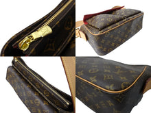 Load image into Gallery viewer, LOUISVUITTON ルイヴィトン ショルダーバッグ ヴィバシテGM M51163 ブラウン PVC レザー ゴールド金具 美品 中古 65050