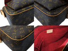 Load image into Gallery viewer, LOUISVUITTON ルイヴィトン ショルダーバッグ ヴィバシテGM M51163 ブラウン PVC レザー ゴールド金具 美品 中古 65050