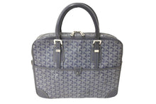 Load image into Gallery viewer, Goyard ゴヤール アンバサードPM ブリーフケース ビジネスバッグ ヘリンボーン グレー シルバー金具 良品 中古 65051