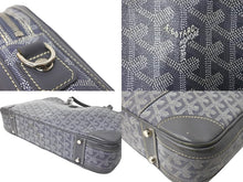 Load image into Gallery viewer, Goyard ゴヤール アンバサードPM ブリーフケース ビジネスバッグ ヘリンボーン グレー シルバー金具 良品 中古 65051