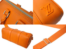 画像をギャラリービューアに読み込む, LOUIS VUITTON ルイヴィトン LVアエログラム キーポルXS ハンドバッグ M81004 オレンジ シルバー金具 良品 中古 65055