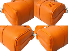 画像をギャラリービューアに読み込む, LOUIS VUITTON ルイヴィトン LVアエログラム キーポルXS ハンドバッグ M81004 オレンジ シルバー金具 良品 中古 65055