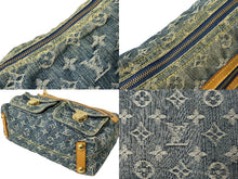 画像をギャラリービューアに読み込む, LOUIS VUITTON ルイ ヴィトン モノグラムデニム バギーPM ショルダーバッグ M95049 ブルー ブラウン 美品 中古 65056