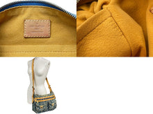 画像をギャラリービューアに読み込む, LOUIS VUITTON ルイ ヴィトン モノグラムデニム バギーPM ショルダーバッグ M95049 ブルー ブラウン 美品 中古 65056