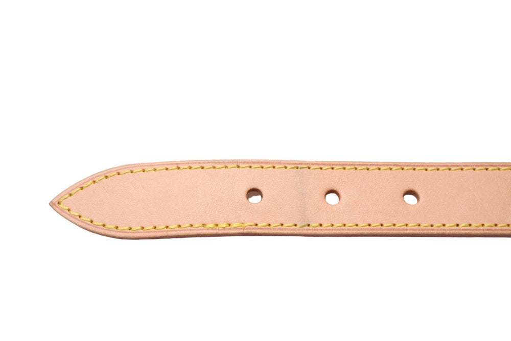 LOUIS VUITTON ルイヴィトンバギー用ショート ヌメ革ストラップ ベージュ 全長71cm 美品 中古 65061