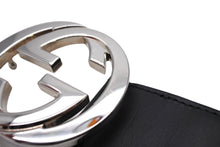 画像をギャラリービューアに読み込む, GUCCI グッチ ベルト シェリーライン サイズ95/38 インターロッキングG 411924 ブラック レッド グリーン レザー 美品 中古 65062