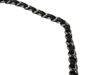 Load image into Gallery viewer, CHANEL シャネル チェーンハンドバッグ アクセサリーポーチ ロゴ 9番台 ラムスキン ブラック グリーン 美品 中古 65064