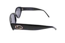 画像をギャラリービューアに読み込む, GUCCI グッチ サングラス インターロッキング GG2195/S イタリア製 アセテート ブラック ゴールド金具 58◻︎13 美品 中古 65065