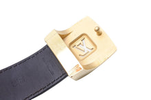 画像をギャラリービューアに読み込む, LouisVuitton ルイヴィトン サンチュールLVカット ベルト M6890 モノグラム ブラック マルチカラー サイズ75/30 美品 中古 65066