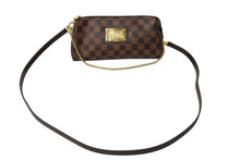 画像をギャラリービューアに読み込む, LOUIS VUITTON ルイヴィトン エヴァ ショルダーバッグ N55213 ダミエ エベヌ ブラウン ゴールド金具 美品 中古 65072
