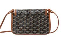 Load image into Gallery viewer, GOYARD ゴヤール プリュメ ポーチウォレット ショルダーバッグ PLUMETPMLTY01CL03P ブラック ブラウン シルバー金具 良品 中古 65075