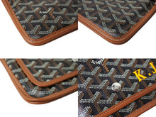 Load image into Gallery viewer, GOYARD ゴヤール プリュメ ポーチウォレット ショルダーバッグ PLUMETPMLTY01CL03P ブラック ブラウン シルバー金具 良品 中古 65075