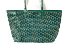 Load image into Gallery viewer, 新品未使用 GOYARD ゴヤール サンルイPM トートバッグ STLOUIPMLTY09CL09P PVCコーティングキャンバス グリーン 中古 65081