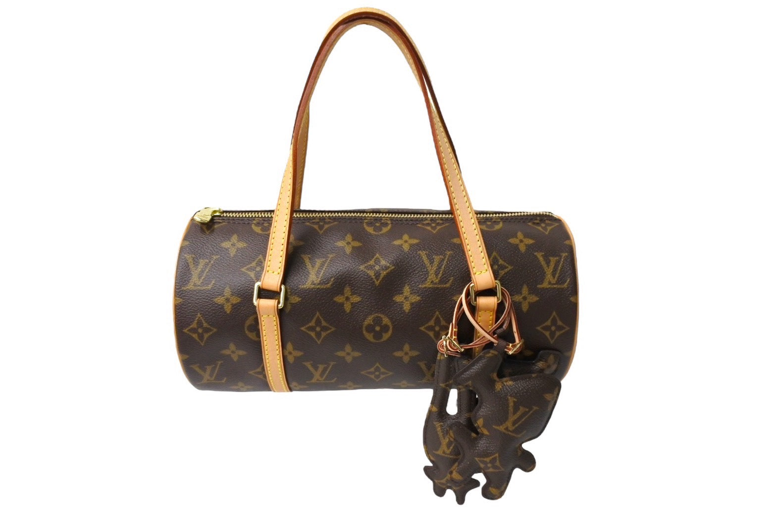 極美品 LouisVuitton ルイヴィトン パピヨン26 コムデギャルソンコラボ M40266 DU0054 2004年製 ブラウン ゴールド金具  中古 65088 – Casanova Vintage