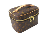 Load image into Gallery viewer, 極美品 LouisVuitton ルイヴィトン ニース ミニ バニティバッグ ハンドバッグ M44495 ICタグ モノグラムキャンバス 中古 65091