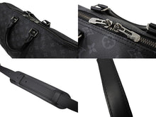 画像をギャラリービューアに読み込む, 極美品 LouisVuitton ルイヴィトン キーポルバンドリエール45 M40569 MB2129 モノグラムエクリプスキャンバス レザー 中古 65095