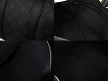 画像をギャラリービューアに読み込む, 極美品 LouisVuitton ルイヴィトン キーポルバンドリエール45 M40569 MB2129 モノグラムエクリプスキャンバス レザー 中古 65095