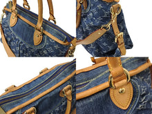 Load image into Gallery viewer, LOUIS VUITTON ルイヴィトン ネオカヴィMM ハンドバッグ M95349 2WAY モノグラム デニム ゴールド金具 美品 中古 65096