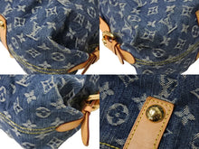 Load image into Gallery viewer, LOUIS VUITTON ルイヴィトン ネオカヴィMM ハンドバッグ M95349 2WAY モノグラム デニム ゴールド金具 美品 中古 65096
