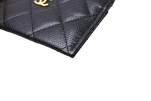 Load image into Gallery viewer, 極美品 CHANEL シャネル クラシック カードケース ココマーク キャビアスキン グレインドカーフスキン AP0213 ブラック 中古 65113