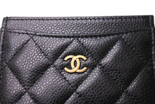 Load image into Gallery viewer, 極美品 CHANEL シャネル クラシック カードケース ココマーク キャビアスキン グレインドカーフスキン AP0213 ブラック 中古 65113