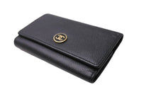 Load image into Gallery viewer, CHANEL シャネル キーケース ココマーク 8番台 2003年 カーフレザー ブラック ゴールド金具 美品 中古 65115