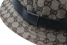 Load image into Gallery viewer, GUCCI グッチ バケットハット 023441 XM116 サイズXL GG柄 キャンバス レザー ベージュ ブラウン 帽子 総柄 良品 中古 65127