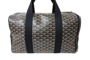 極美品 GOYARD ゴヤール ヴォルティジュールMM ペット用キャリーバッグ ハンドバッグ ブラック シルバー金具 中古 65130