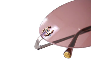 CHANEL シャネル ココマーク メガネ サングラス 4003 イタリア製 メタル ブラウン サイズ57◻︎19 美品 中古 65133