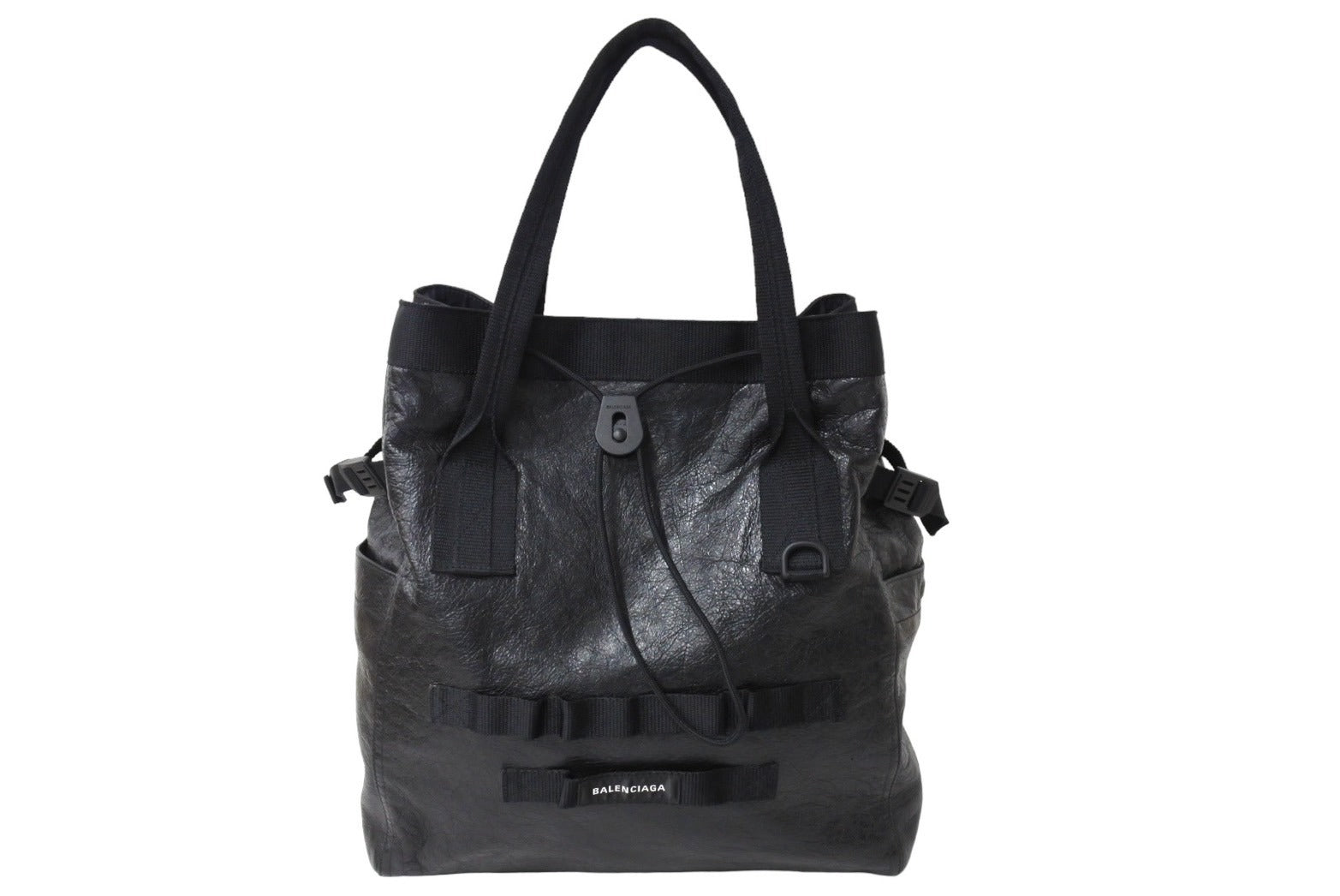 極美品 BALENCIAGA バレンシアガ Army スモール トートバッグ 2024春夏 644040 1000 R 620318 ラムスキン  ブラック 中古 65152 – Casanova Vintage