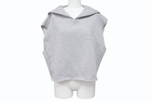 画像をギャラリービューアに読み込む, 極美品 MIUMIU ミュウミュウ セーラーカラートップ ノースリーブ 24SS MJT654 コットン グレー サイズS 中古 4b006516